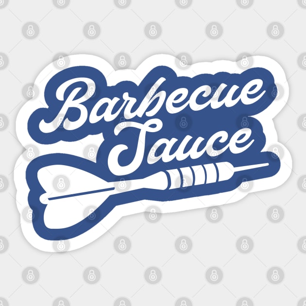 Barbecue Sauce white Sticker by AngryMongoAff